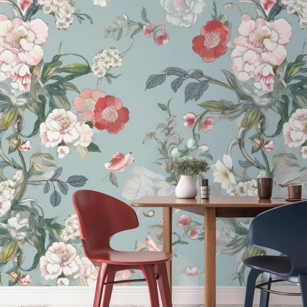 La decoración de interiores se ve realzada por la poderosa herramienta del papel pintado